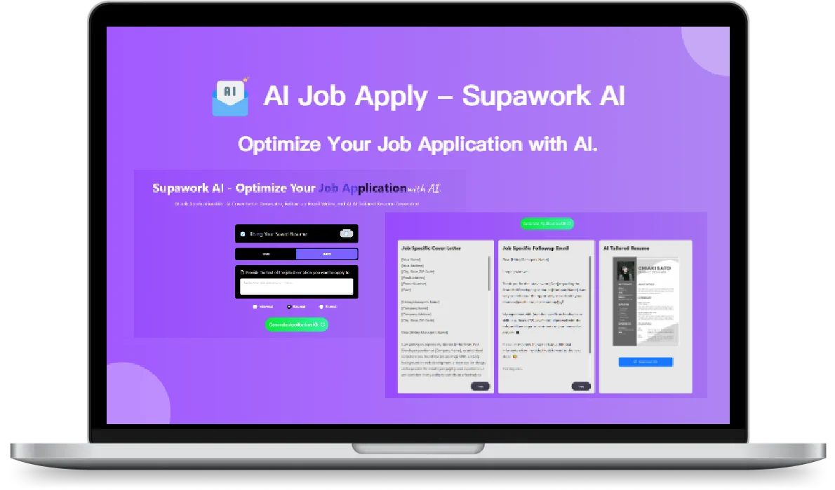 Free AI Cover Letter Generator (No Credit Card Required) - Supawork AI