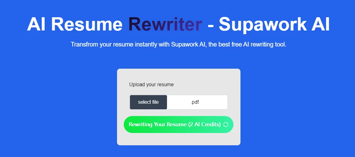 AI Resume Rewriter